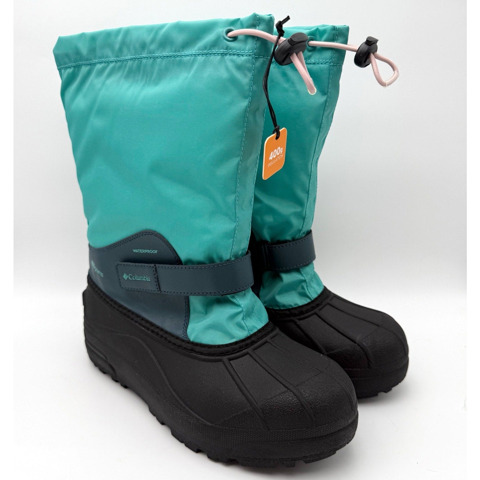 Columbia Kids Powderbug Forty Winter Boots US 7 Blue Waterproof Insulated NIB