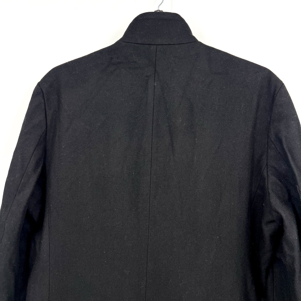 CALVIN KLEIN Men's Mayden Slim-Fit Overcoat 44R Black Wool Blend $495 NWOT