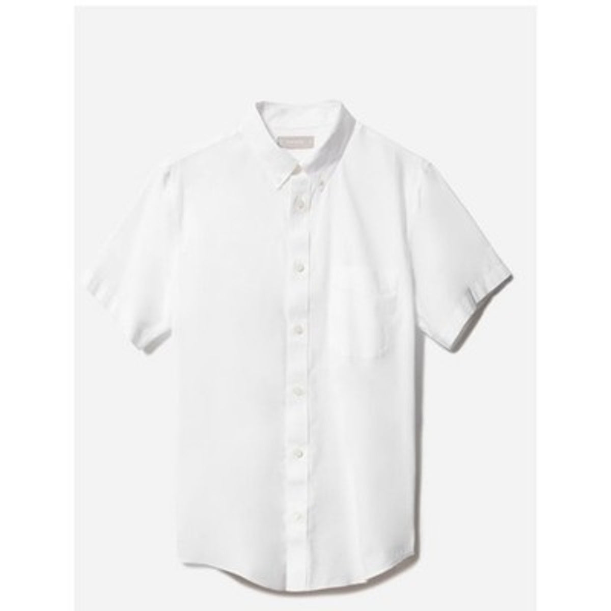 Everlane Mens Performance Air Oxford Shirt XS White Short-Sleeve Slim Fit NWT