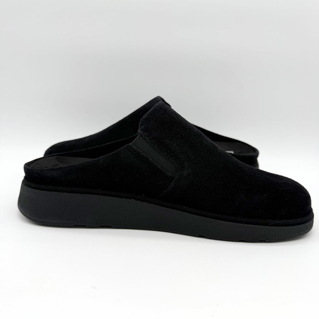 FitFlop Womens Gen-FF Elasticated Mules US 9 EU 41 Black Suede NIB