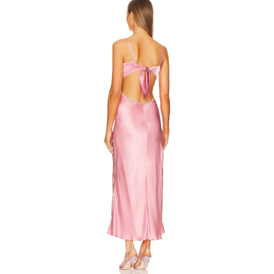 BARDOT Women's Rome Diamonte Slip Dress XXL Size 12 Blush Pink NWT