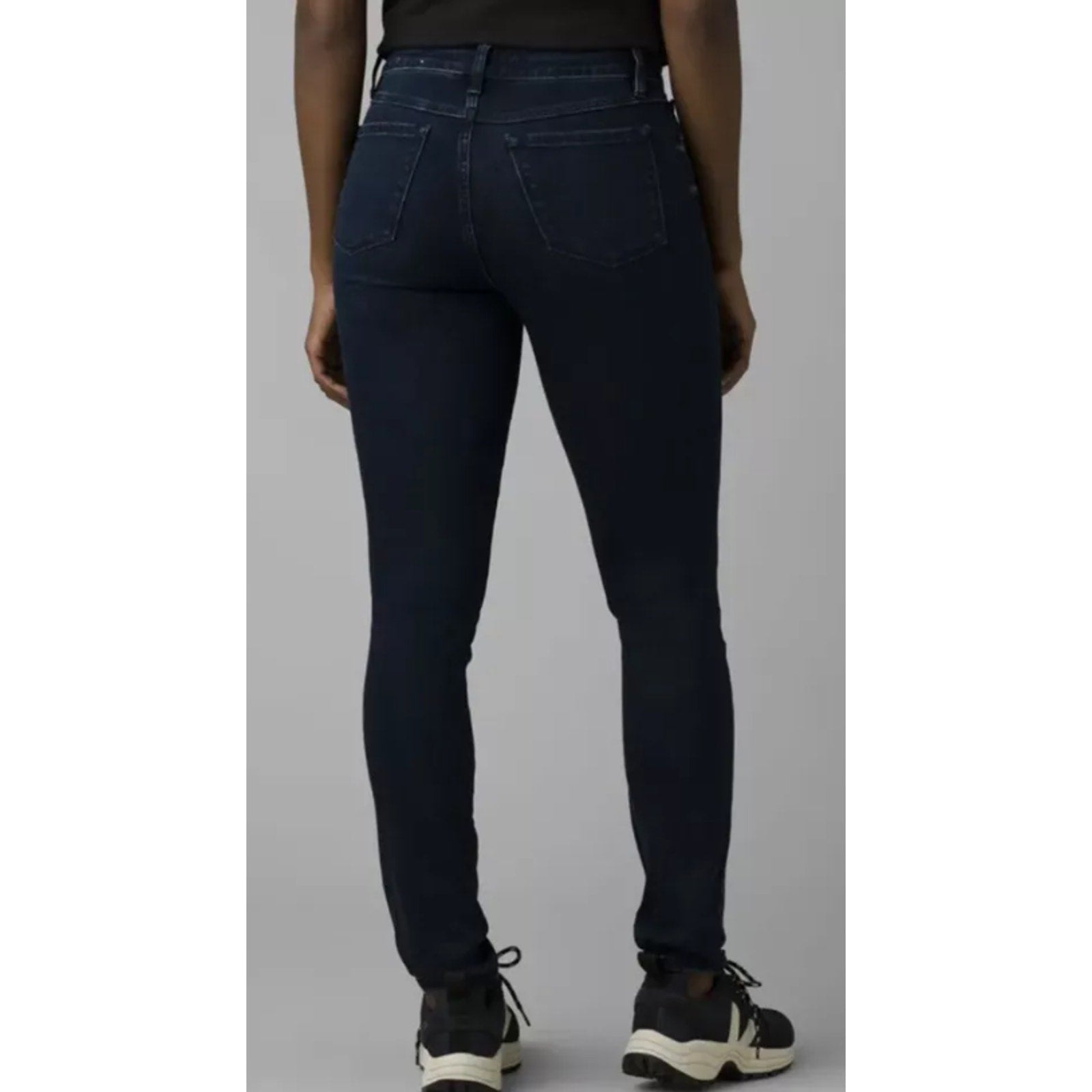 Prana Womens Sienna Skinny Jean 30x30 US 10 Deep Blue Stretch Denim Mid Rise NWT