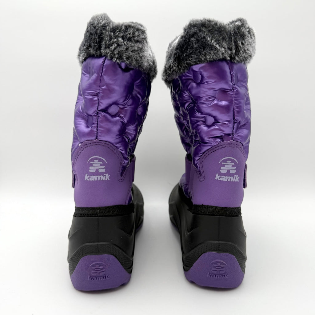 Kamik Girls Penny 3 Snow Boots US 2 Purple Black Insulated Waterproof NIB