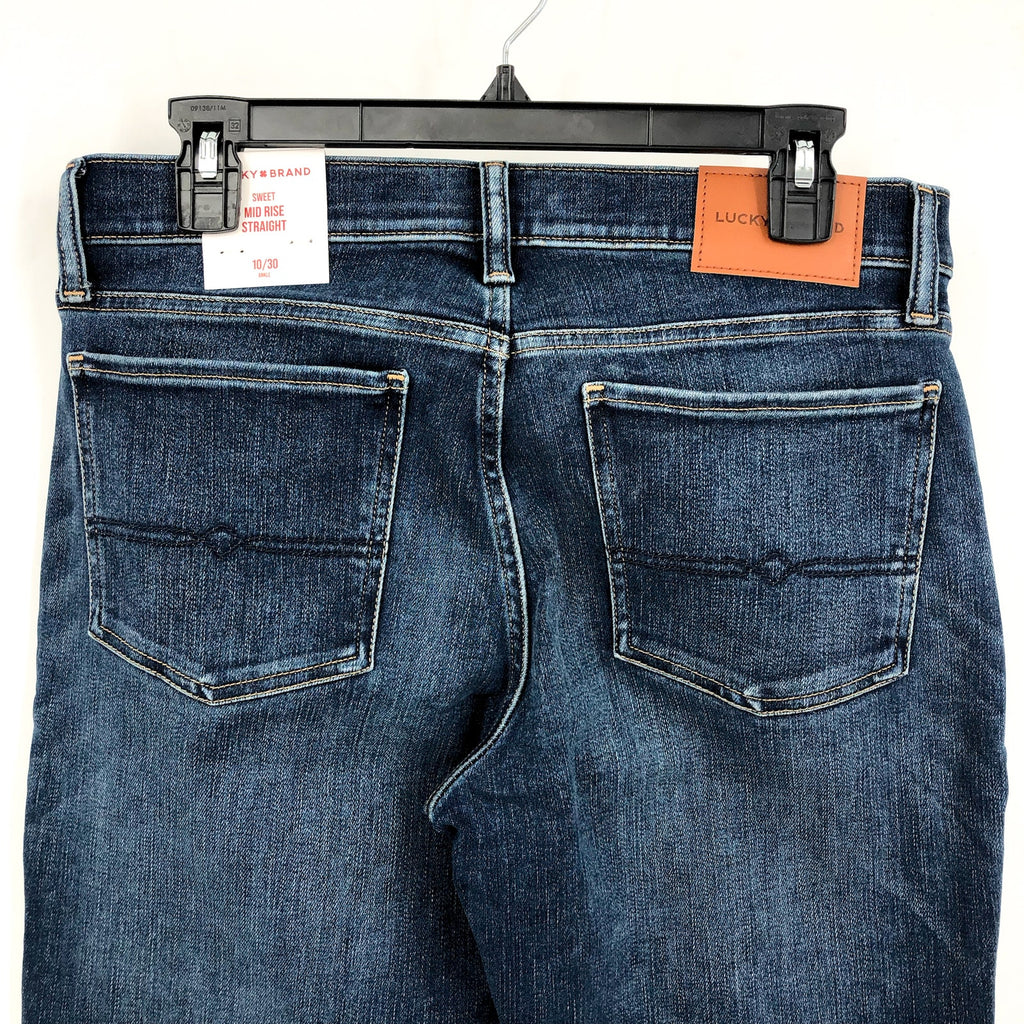 LUCKY BRAND Women's Sweet Straight Jeans Size 10 Sweet Escape Blue Mid Rise NWT