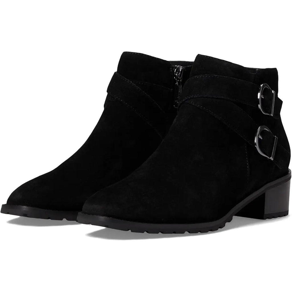 Blondo Womens Sway Ankle Booties Size 6.5 M Black Suede Waterproof NWOB