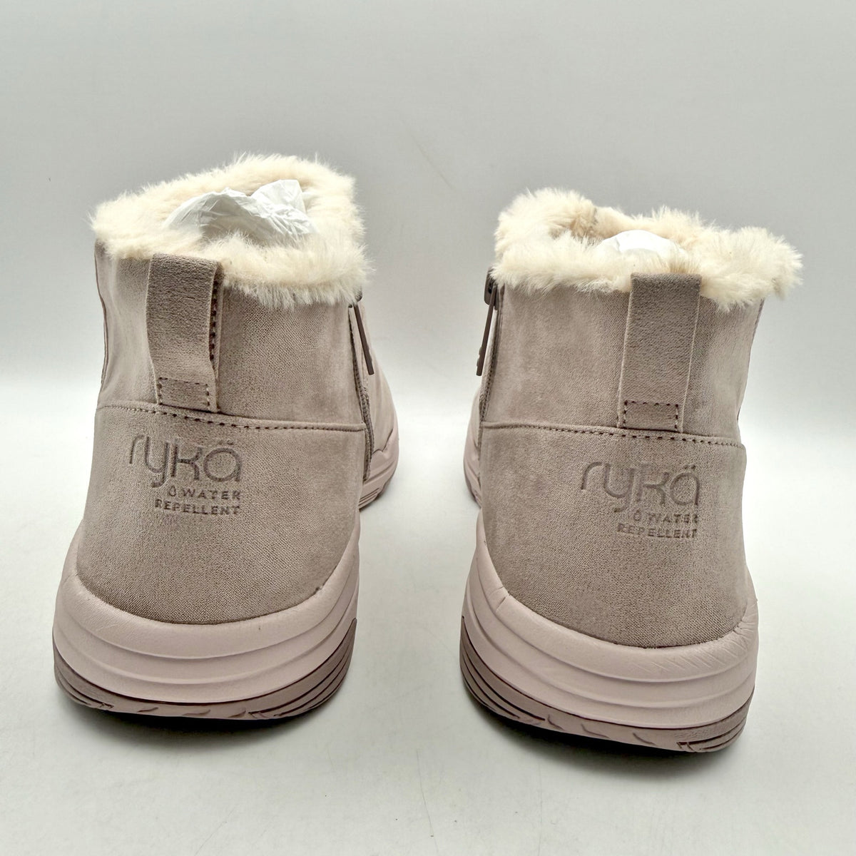 Ryka Womens Amber Ankle Boots Size 11 M EU 42 Pink Taupe Suede NIB