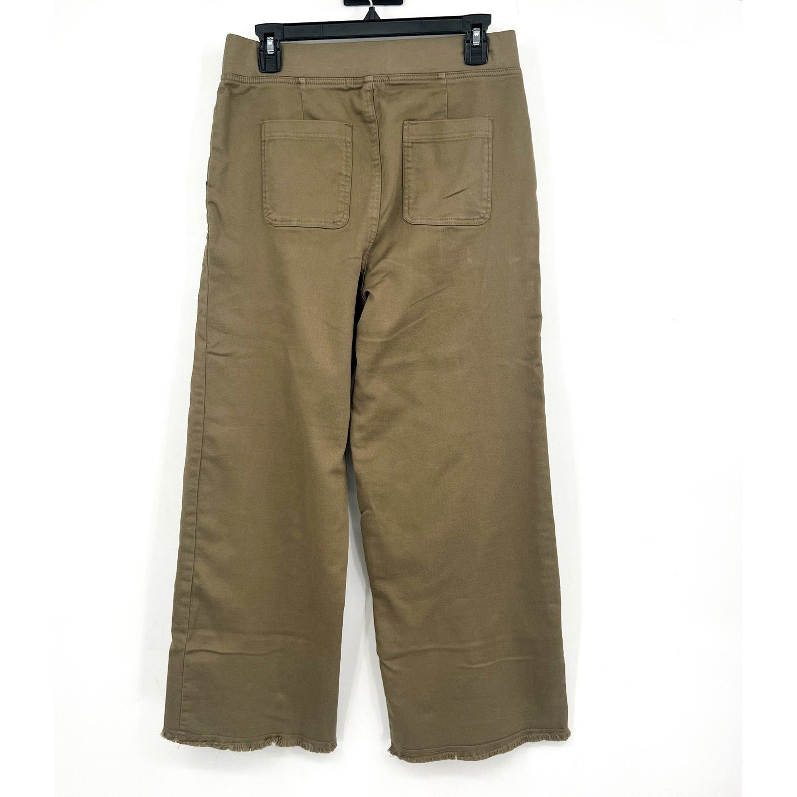 XCVI Women's Atlas Flared Leg Pants Small Tan Demitasse Pull-On Stretch NWT