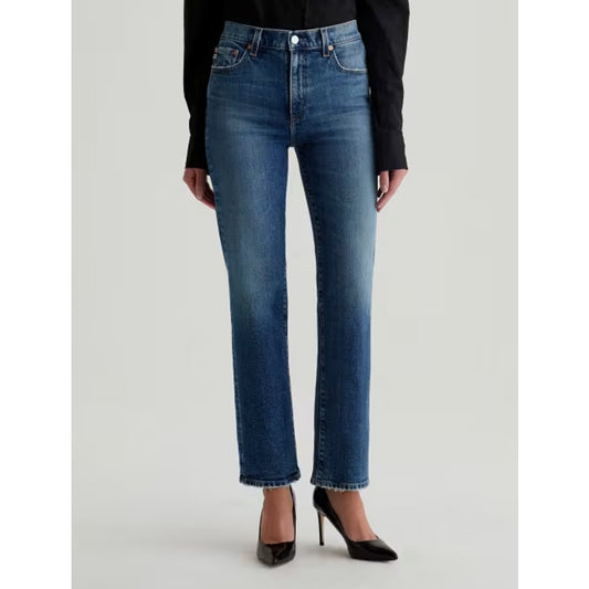 AG ADRIANO GOLDSCHMIED Womens Brinley Straight Jeans Size 25 Blue NWT