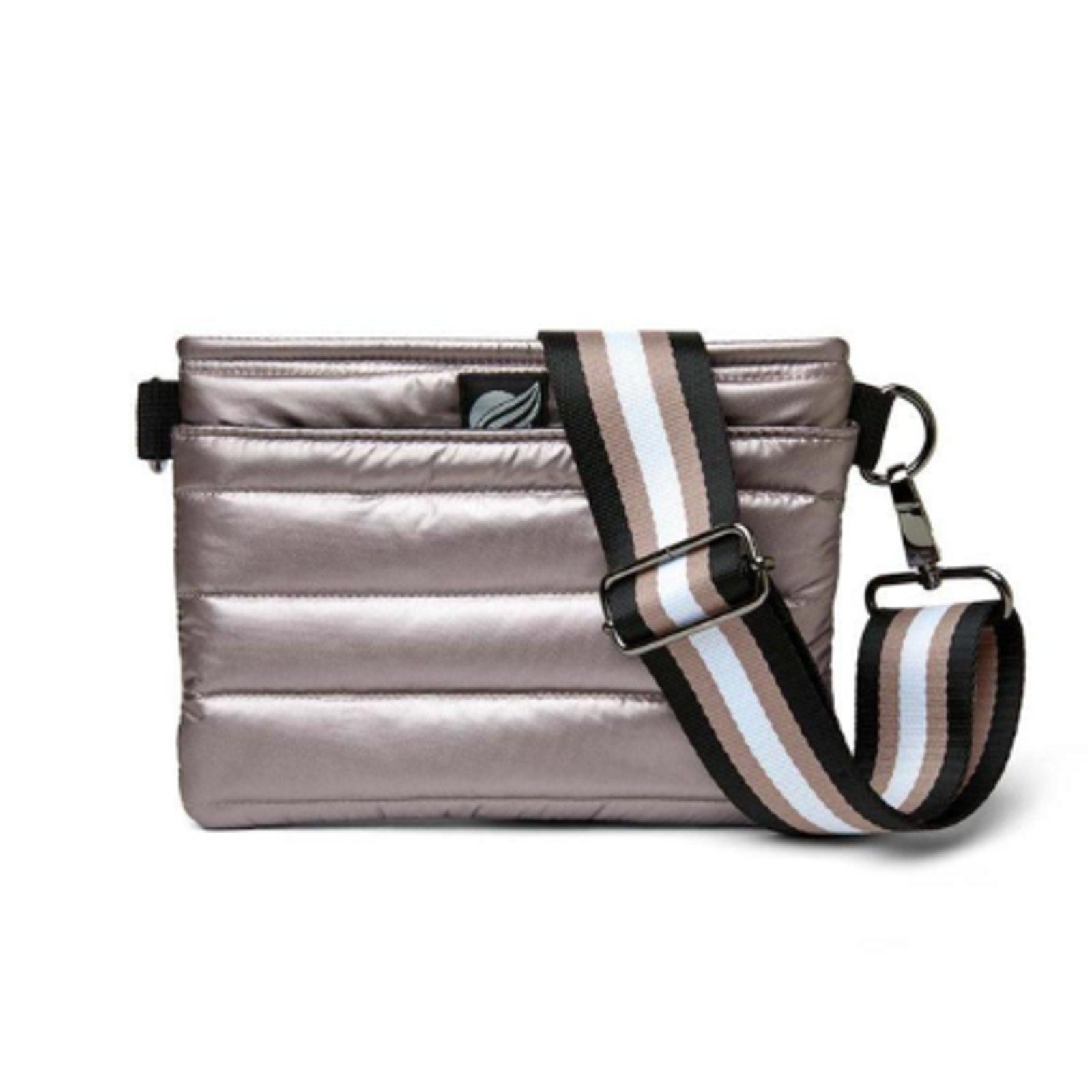THINK ROYLN Quilted Crossbody Bum Bag 2.0 Cream Pearl Latte NWT