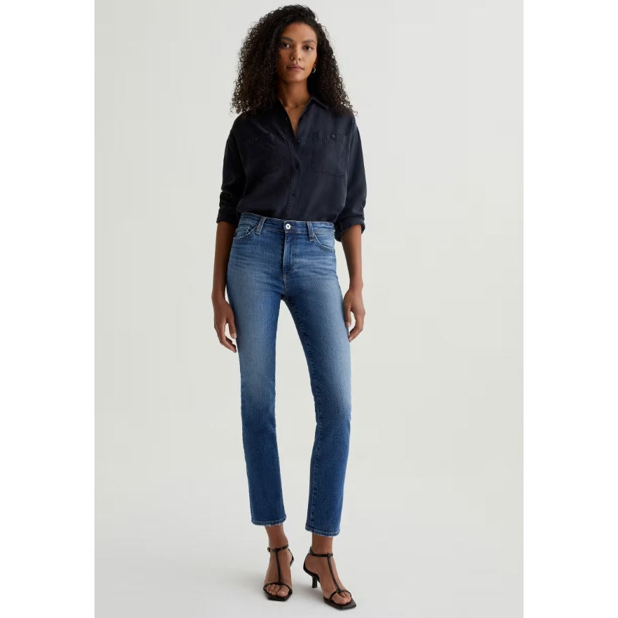 AG ADRIANO GOLDSCHMIED Womens Mari Slim Straight Jean Size 29 US 8 Oceanside NWT