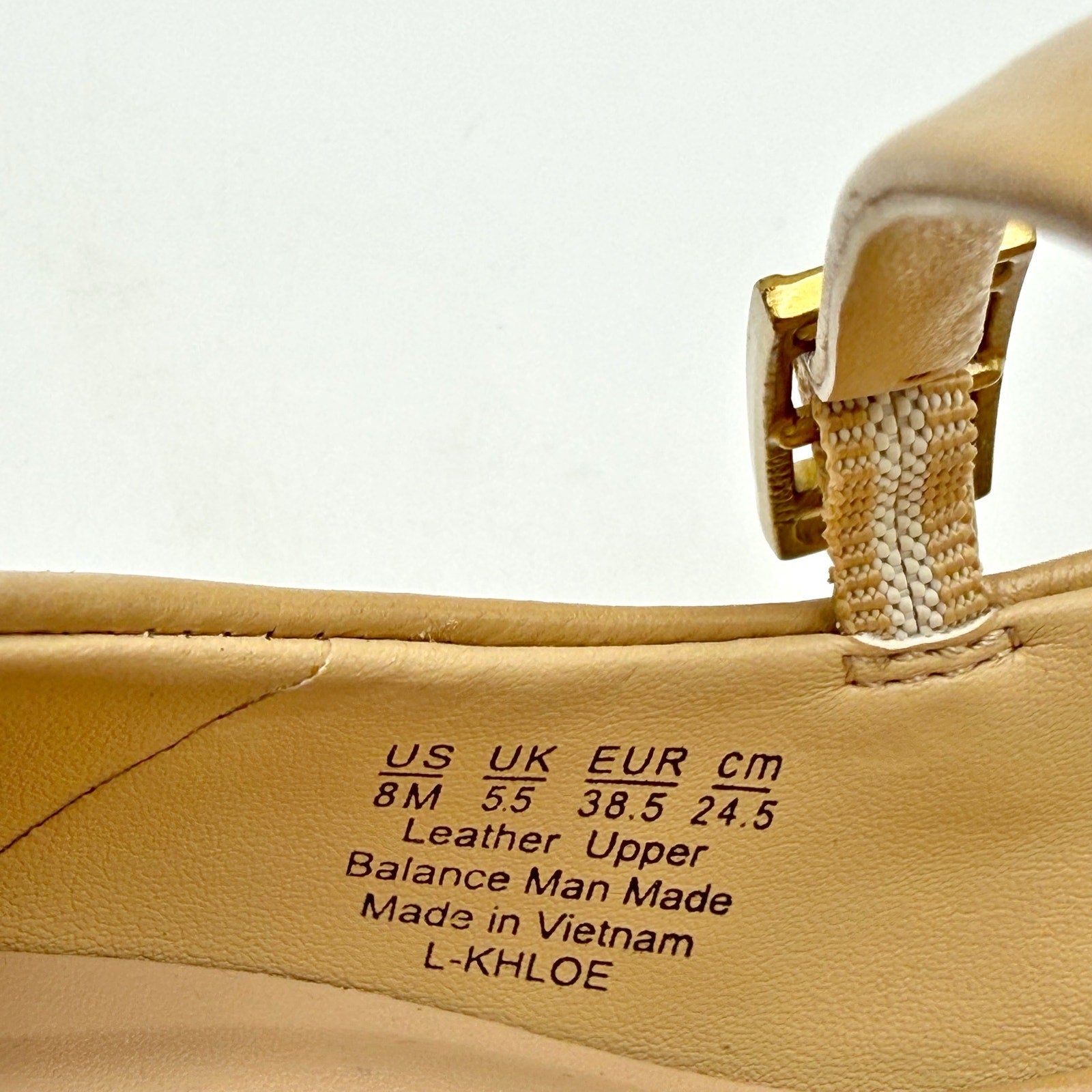 Franco Sarto Womens Khloe Slingback Pumps Size 8 Nude Beige Patent Leather NWOB