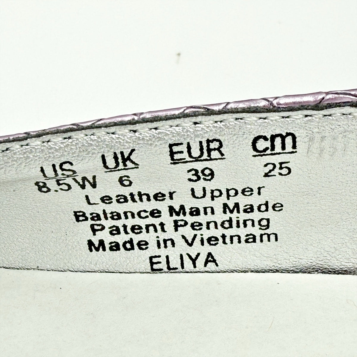 Naturalizer Womens Eliya Slingback Pumps US 8.5 Wide Purple Metallic Leather NIB