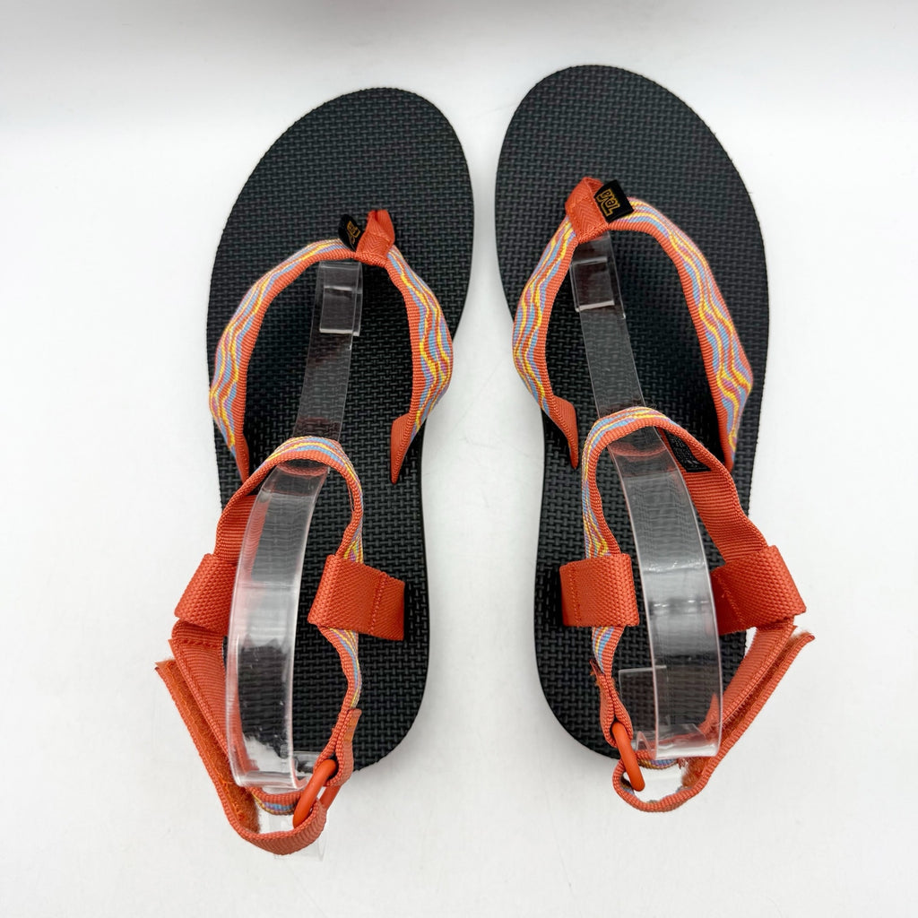 Teva Womens Original Revive Sandals US 10 EU 41 Orange Print Multicolor NIB
