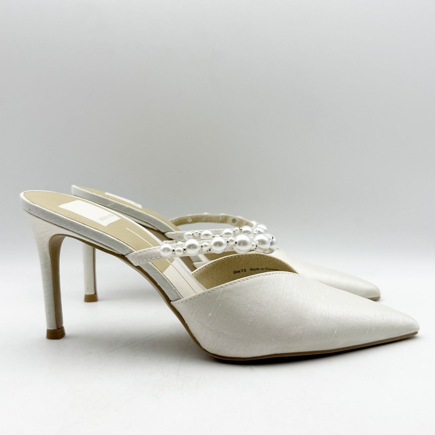 Dolce Vita Womens Kanika High Heel Pump US 7.5 M White Pointed Toe NIB