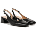 NATURALIZER Womens Jayla Low Slingback Pumps Size 6 WIDE Black Leather Heels NIB