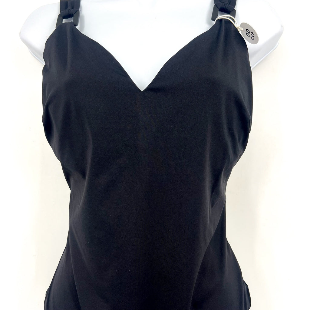 SEAFOLLY Women's One-Piece Swimsuit Size 4 DD-Cup Black Underwire NWT