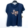 47 BRAND WOMENS MLB Houston Astros Cooperstown T-Shirt Large Blue Dual Club NWT