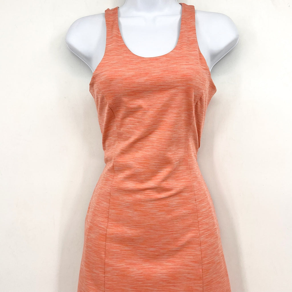 OUTDOOR VOICES Women's Flow Circle Back Dress Small Orange Terracotta NWT
