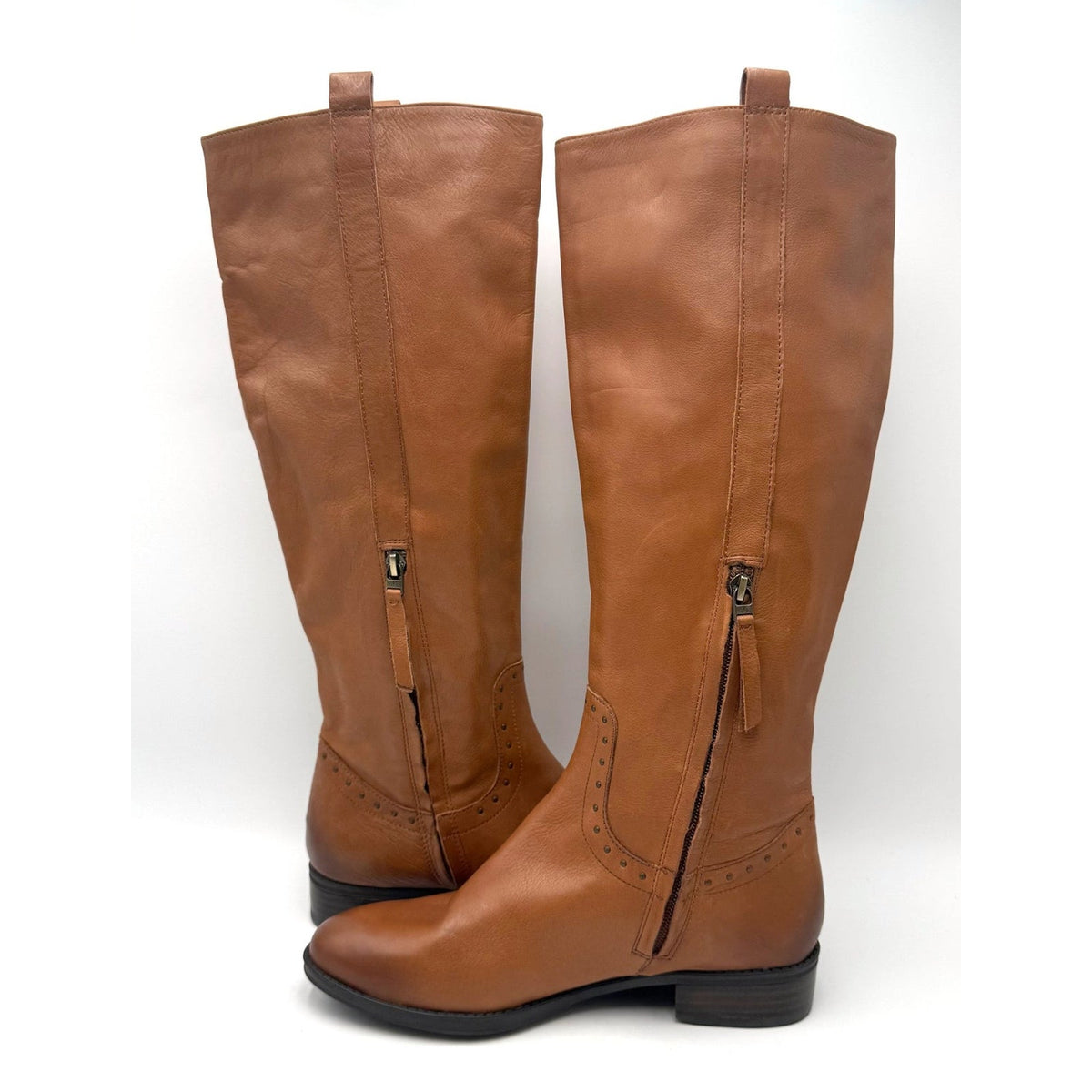 Sam Edelman Womens Prina Knee High Riding Boots Size 8 EU 38 Light Brown NWOB
