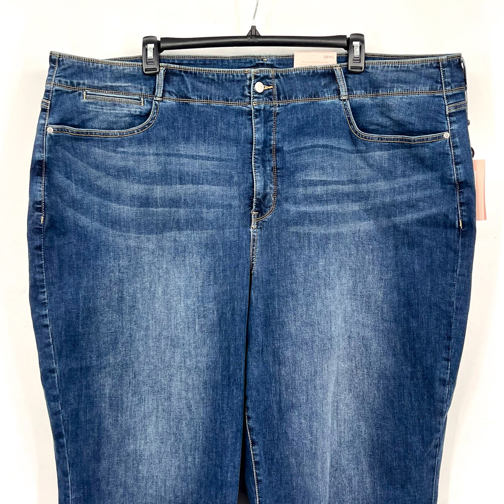 NYDJ Womens Major Wide Leg Capri Jeans 28WL Serendipity Blue NWT