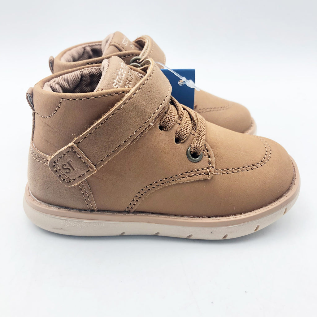 Stride Rite SRT Quinn Hazel Boy Boots Size 5 Brown Kids Shoes NIB