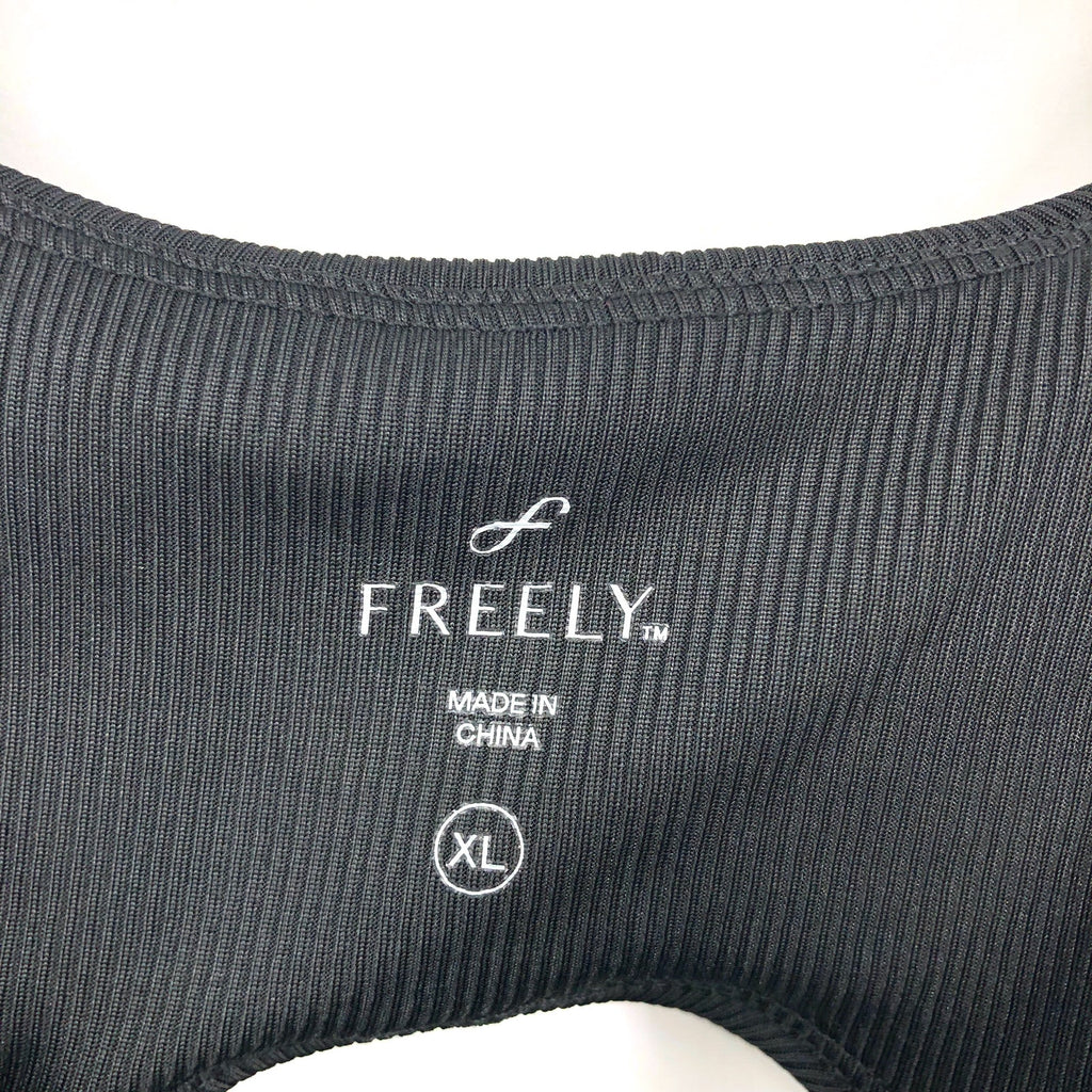 FREELY Women's Activewear Dress XL Black Cut Out Back NWOT