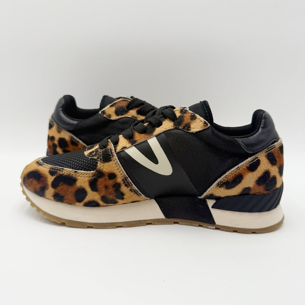Tretorn Womens Loyola Casual Sneakers Size 5 EU 35 Leopard Black Suede NWOB