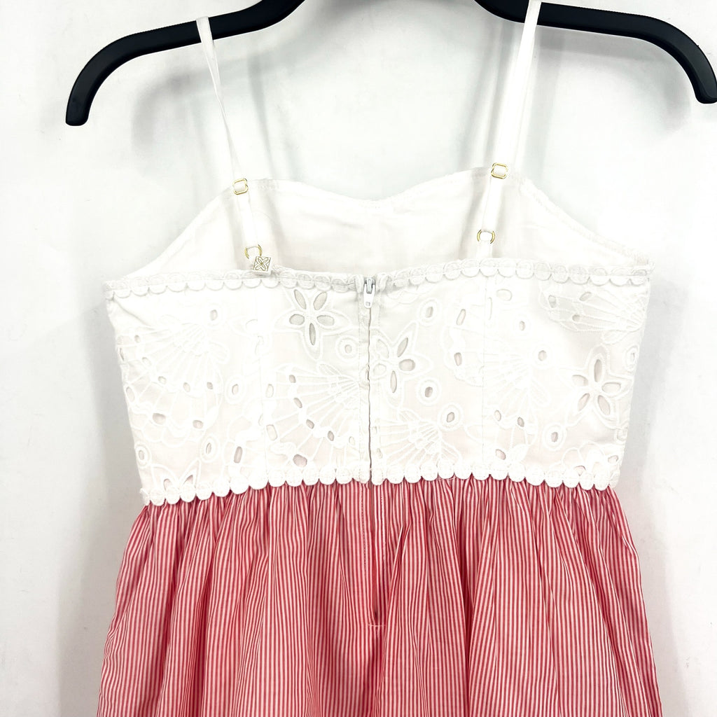 LILLY PULITZER Girls Mini Haylan Dress US 12 Red Pink White NWT