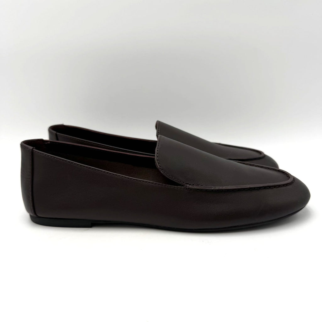 Madewell Womens The Dolli Glove Loafer Size 8.5 Dark Carob Brown Leather NIB