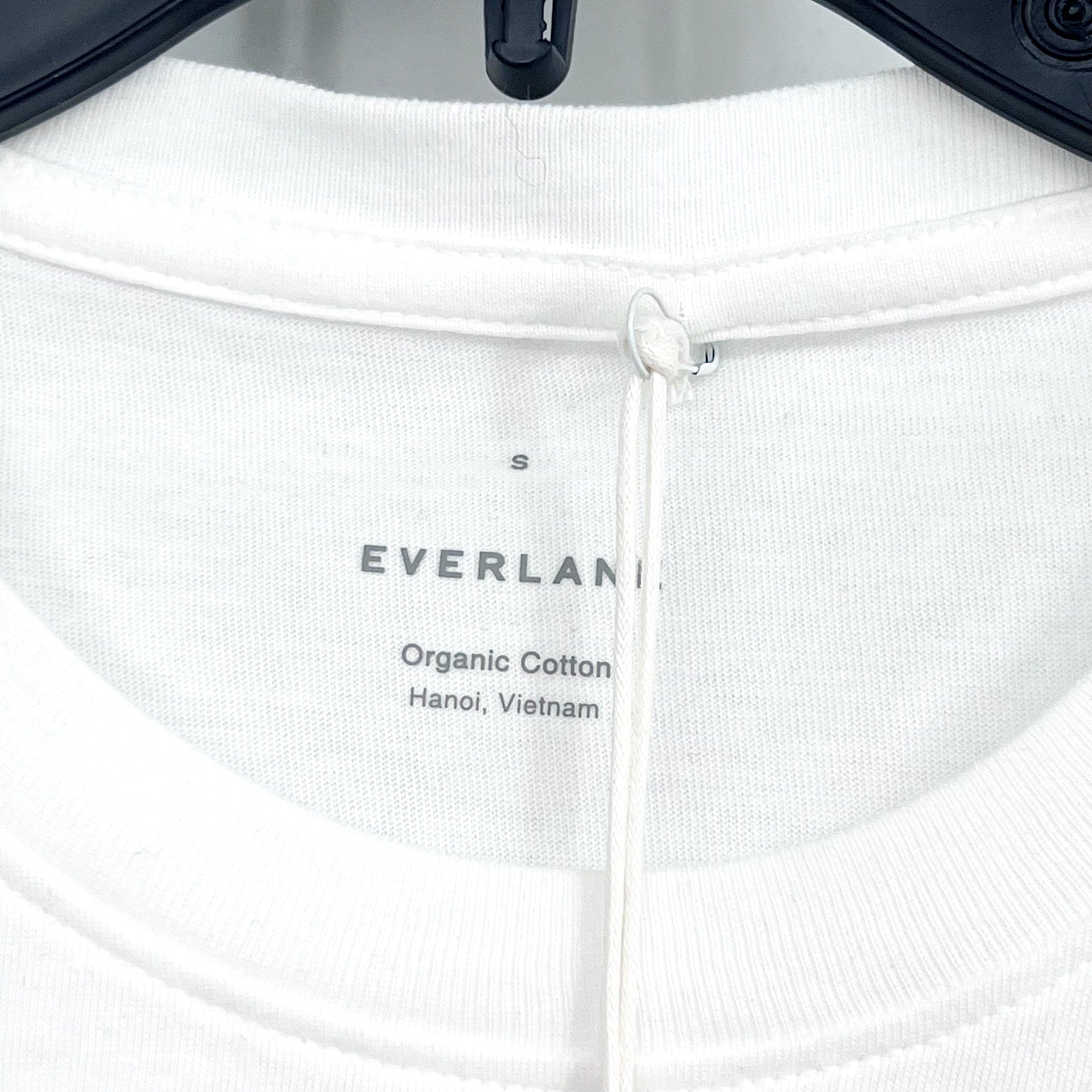 EVERLANE Women's The Box-Cut Tee Small White Essential Cotton Crewneck NWT