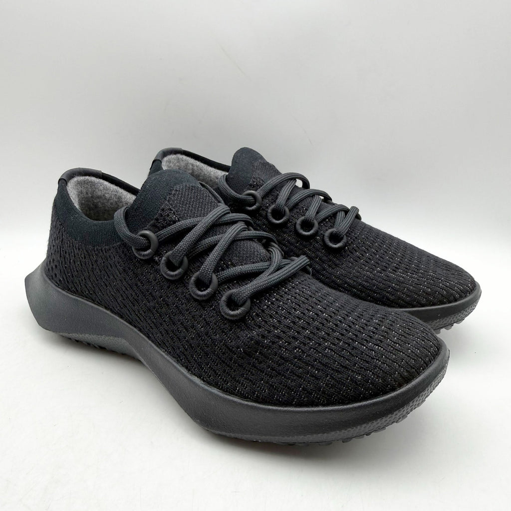 AllBirds Womens Tree Dasher 2 Casual Sneakers US 7.5 Black Knit NIB