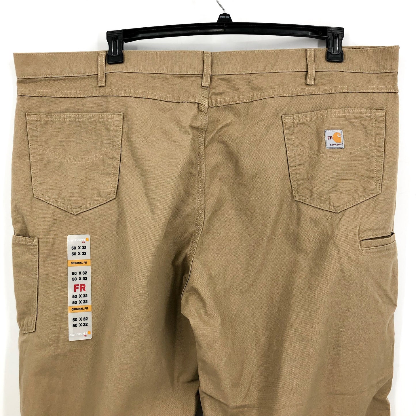 CARHARTT Men's FR Midweight Loose Fit Canvas Pants 50x32 Tan Golden Khaki NWT