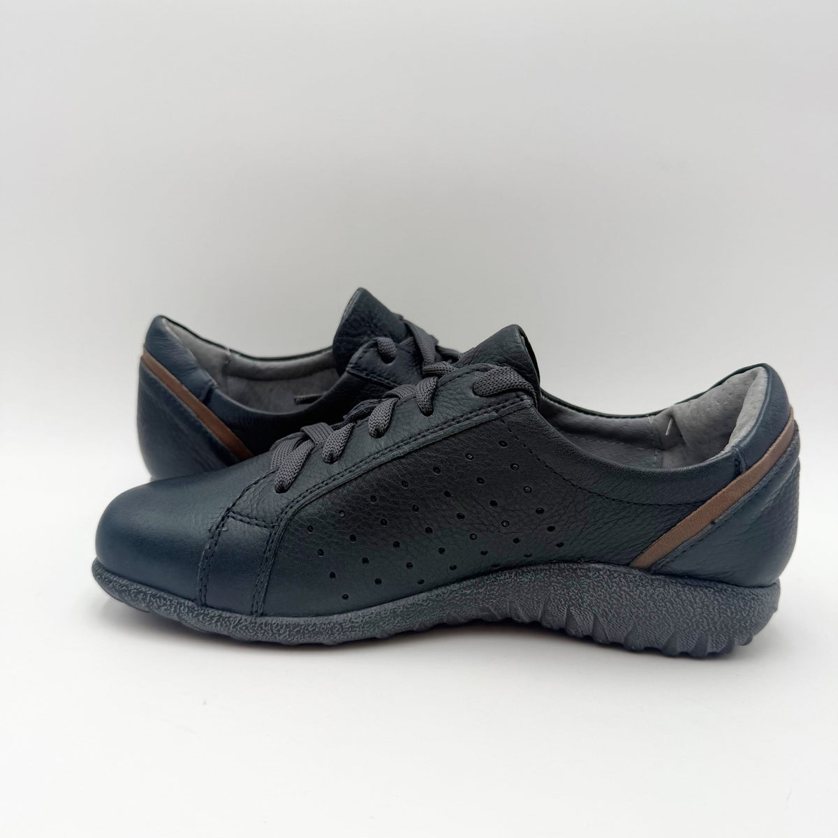Naot Womens Moko Oxford Sneakers EU 35 US 4 M Navy Blue Nubuck Leather NWOB