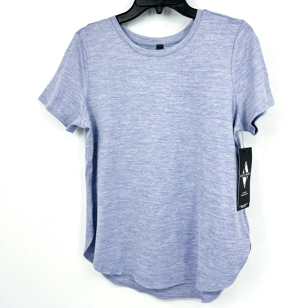 SKECHERS Women's GO DRI Swift Tunic Tee Medium Light Purple Short Sleeve NWT