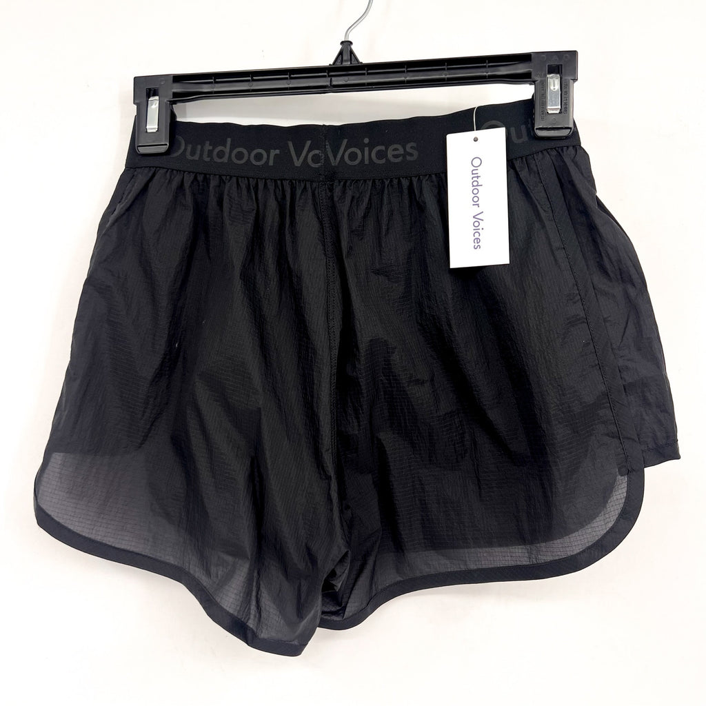 OUTDOOR VOICES Women's BreakLite Athletic Shorts XS Black 4" Inseam NWT