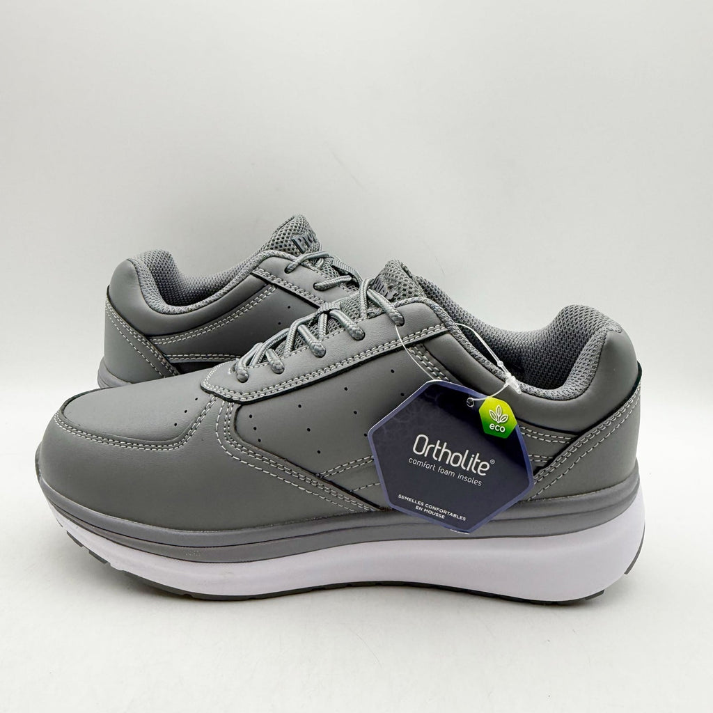 Propet Womens Ultima Sneakers US 6.5 Extra Wide Grey White Leather NIB