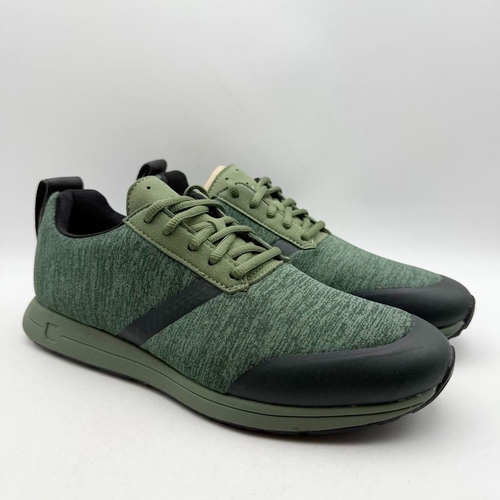 YORK Athletics Mens Henry Sweatshirt Casual Sneaker US 8 Green Knit Athletic NIB