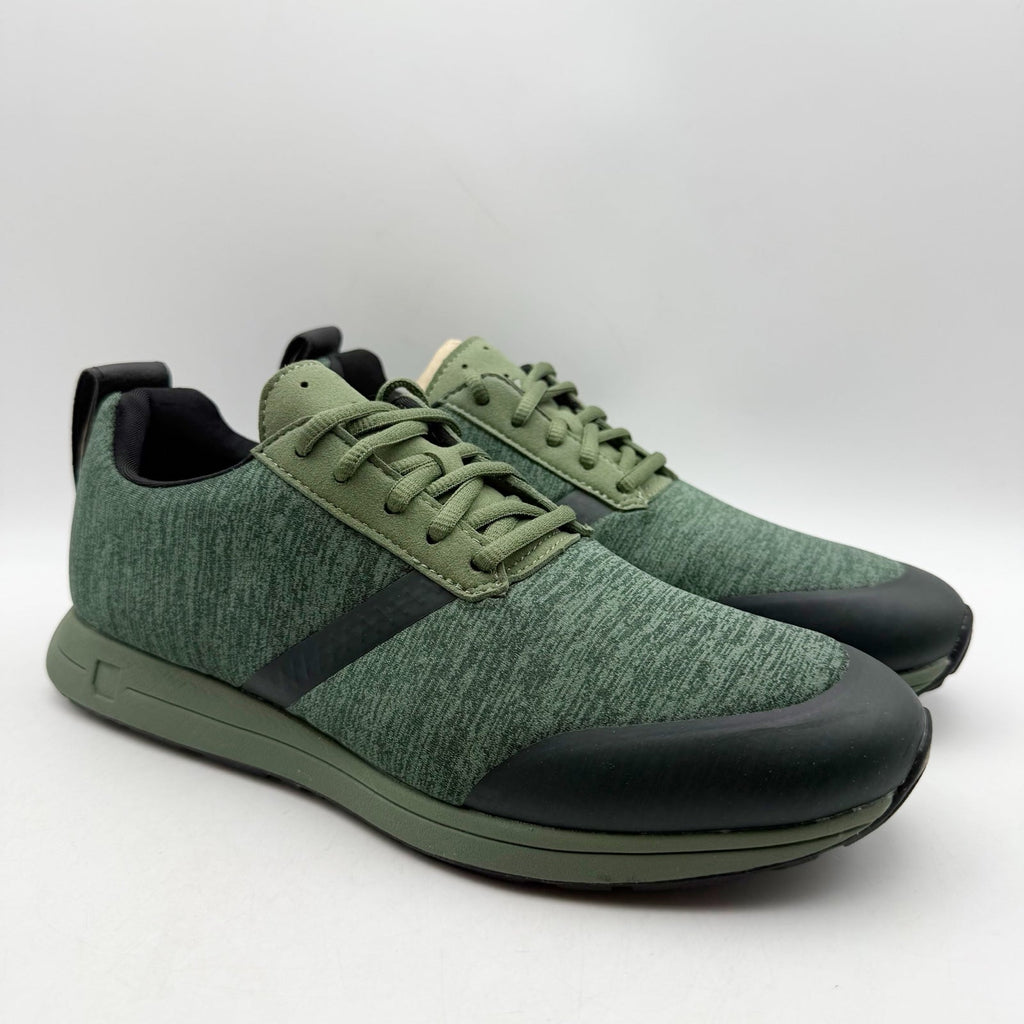 YORK Athletics Mens Henry Sweatshirt Casual Sneaker US 8 Green Knit Athletic NIB