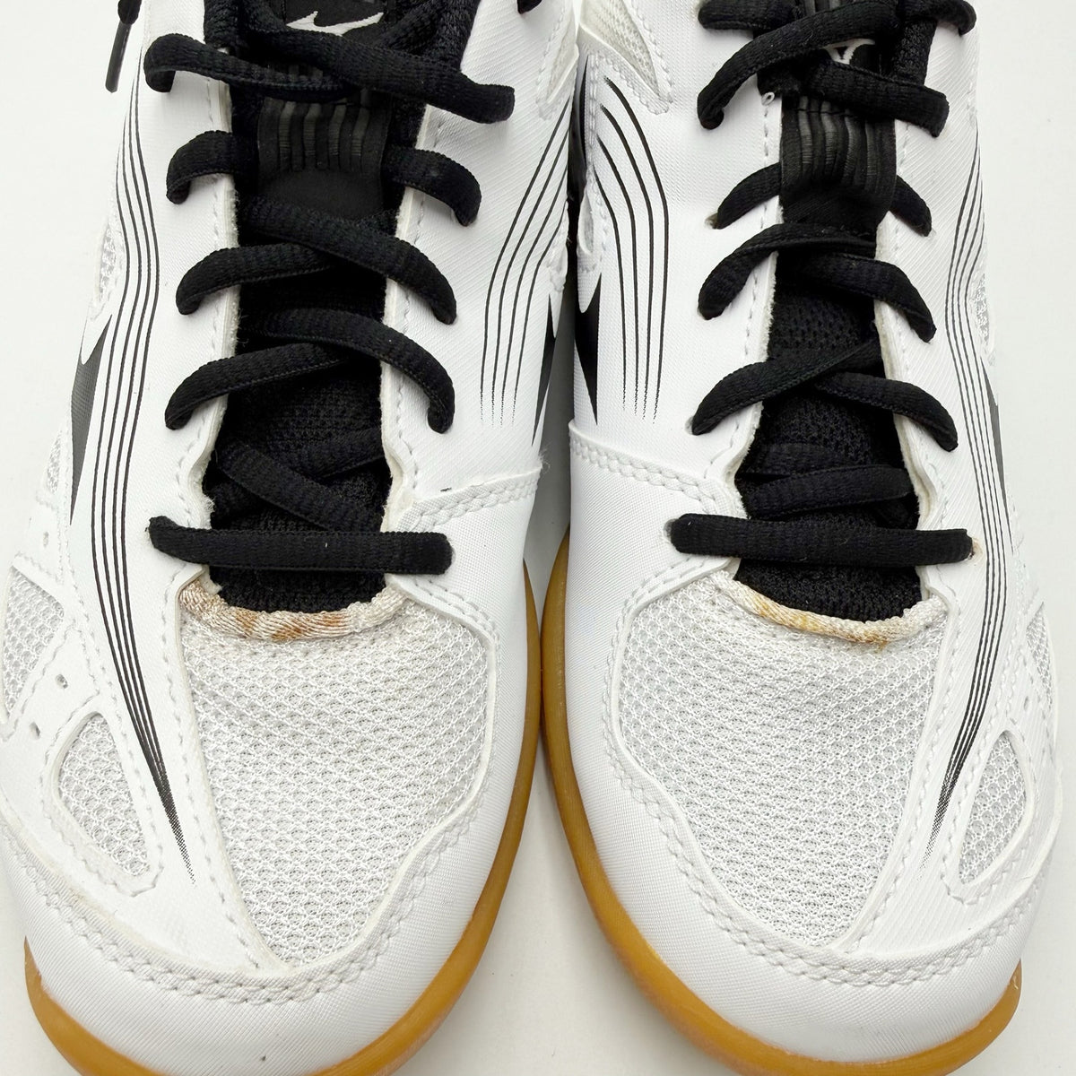 MIZUNO Womens Cyclone Speed 3 Volleyball Shoe Size 6 White Black Lace Up NWOB