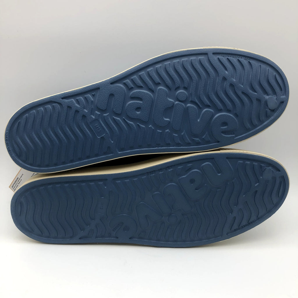 Native Jefferson Slip On Shoes Mens 13 Oasis Blue Bone Waterproof NIB