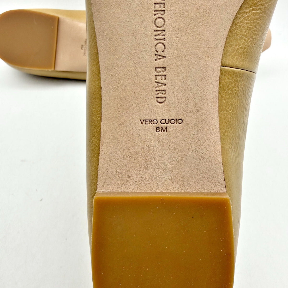 Veronica Beard Womens Catherine Ballet Flats Size 8 M Tan Natural Leather NIB