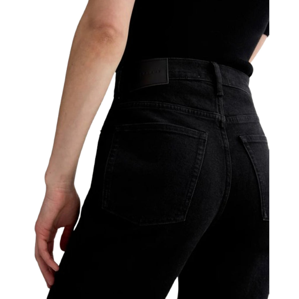 EVERLANE Women's The Way-High Jeans 23x25 US 000 Black Straight Leg NWT
