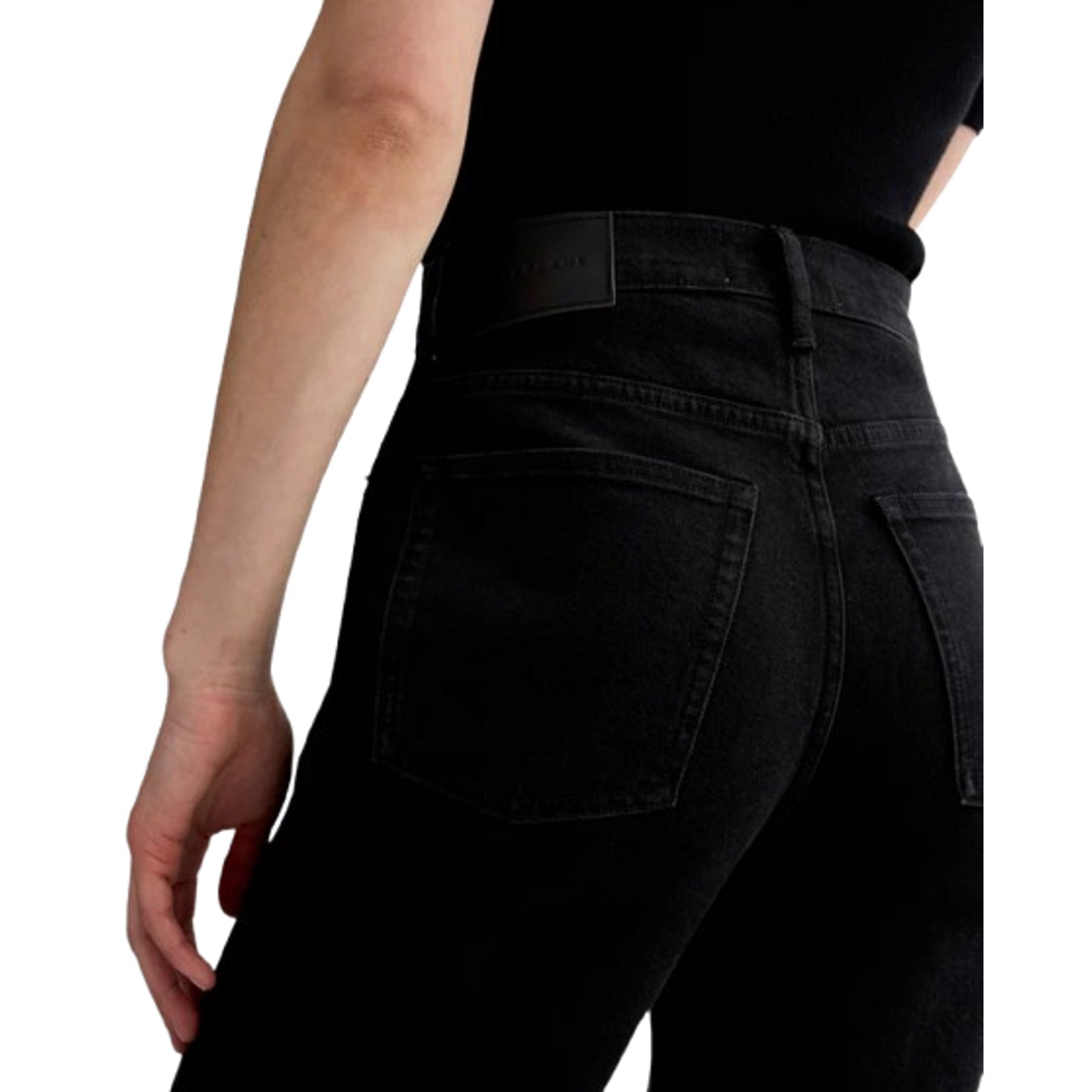EVERLANE Women's The Way-High Jeans 23x25 US 000 Black Straight Leg NWT