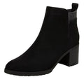 LifeStride Womens Maggie Ankle Booties Size 7 Wide EU 37 Black NWOB