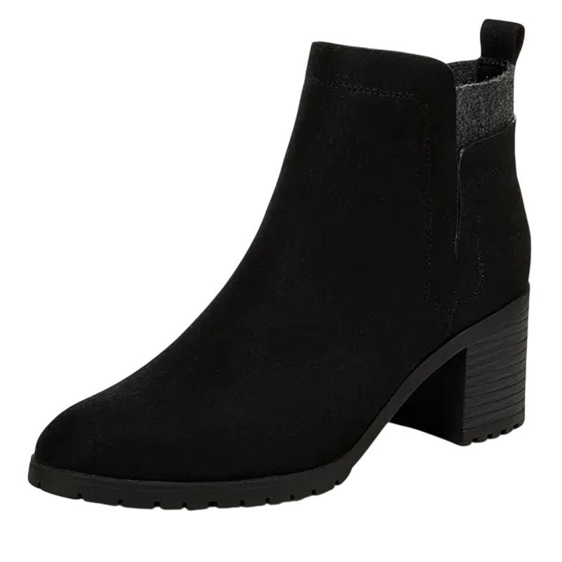 LifeStride Womens Maggie Ankle Booties Size 7 Wide EU 37 Black NWOB