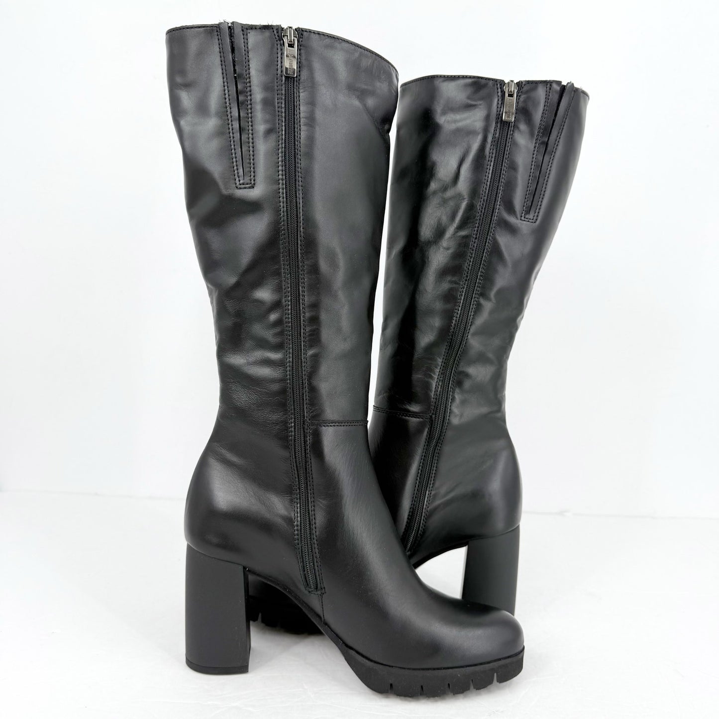 La Canadienne Womens Miles Knee High Boots US 8.5 M Black Leather NWOB