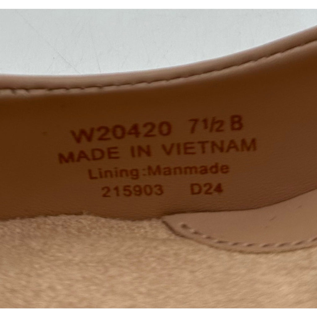 Cole Haan Womens Go-to Park Pump Size 7.5 EU 38 Tan Nude Leather 65 mm Heels NIB