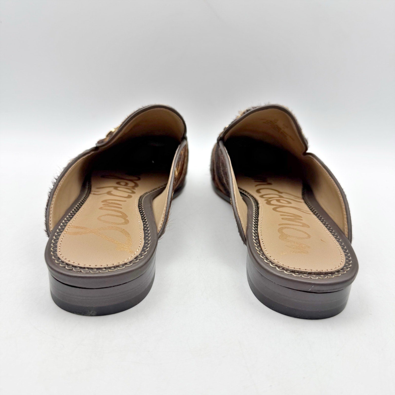 Sam Edelman Womens Linnie Bit Mule Size 7 M Brown Multcolor Calf Leather NIB