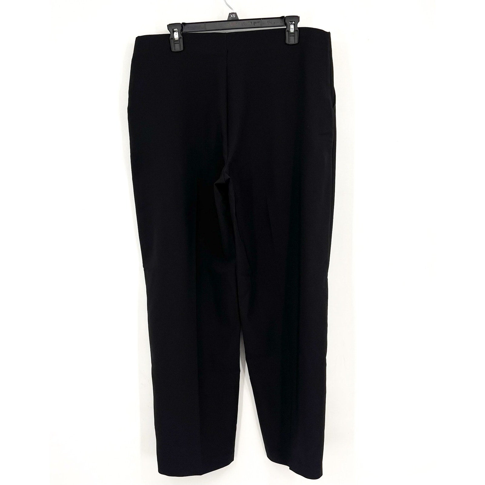 NIC + ZOE Women's Lenox Wide Leg Dress Pants Large US 12-14 Black Stretch NWT