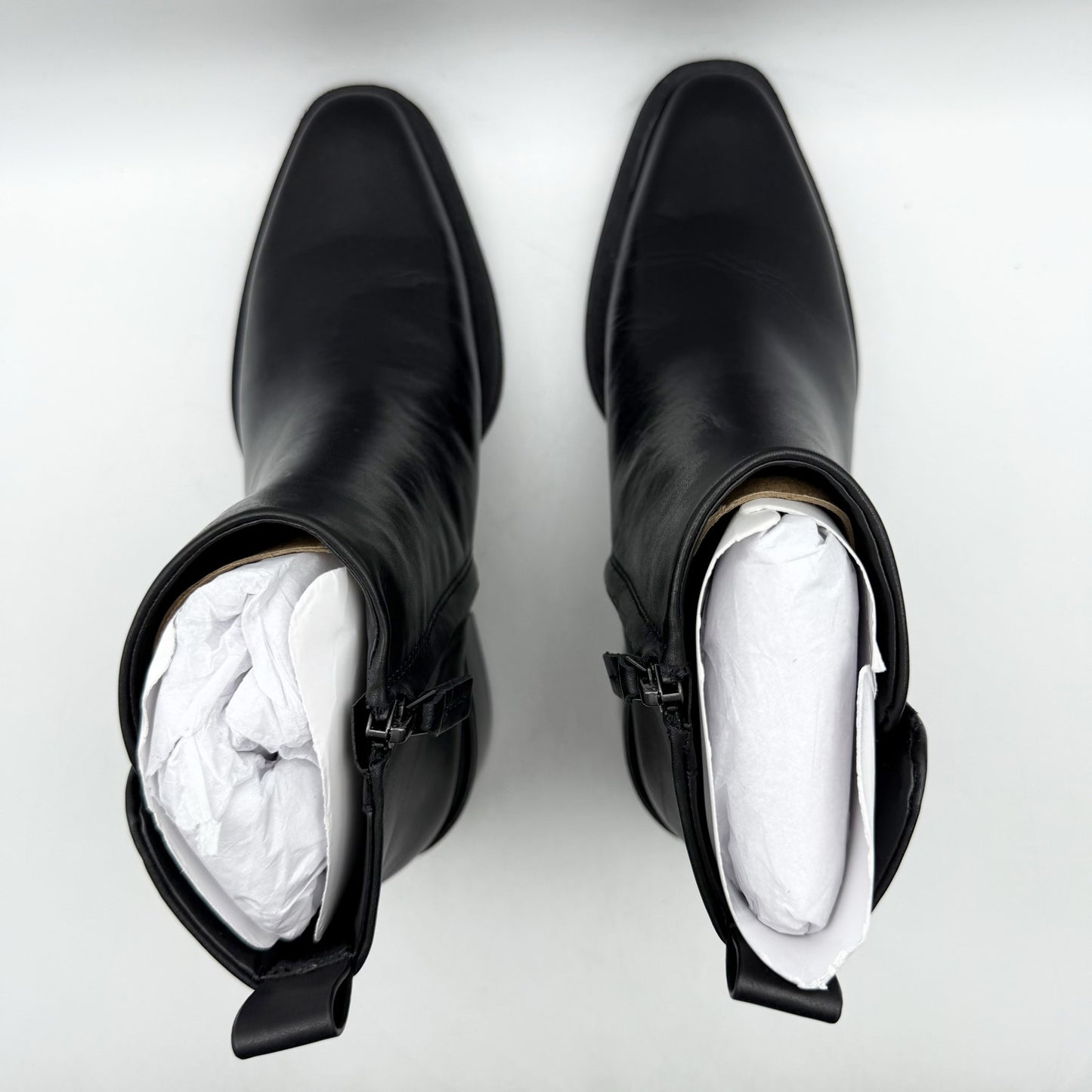 Franco Sarto Womens Dalden Ankle Boots US 6.5 M EU 36.5 Black Leather NWOB